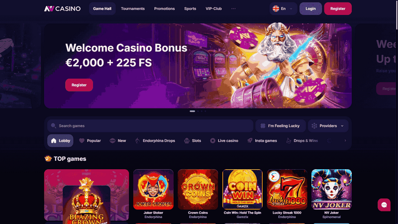 Recensioner av NV Casino-sajter